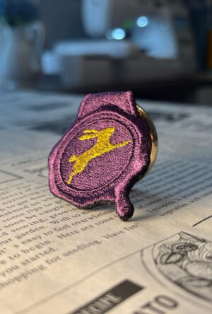 兎の刺繍リング