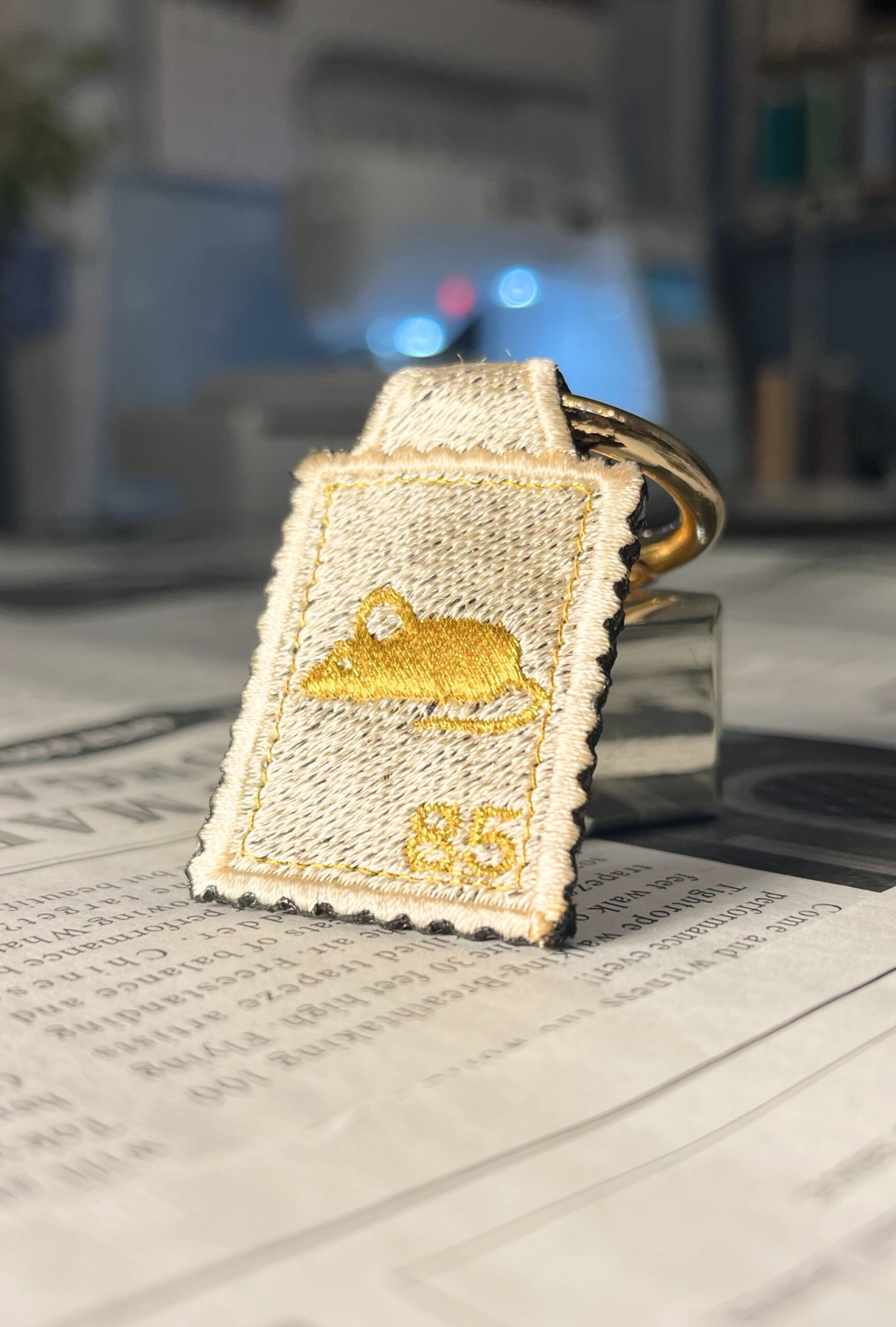 鼠の刺繍リング - 画像 (2)