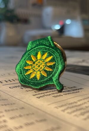 ひまわりの刺繍リング