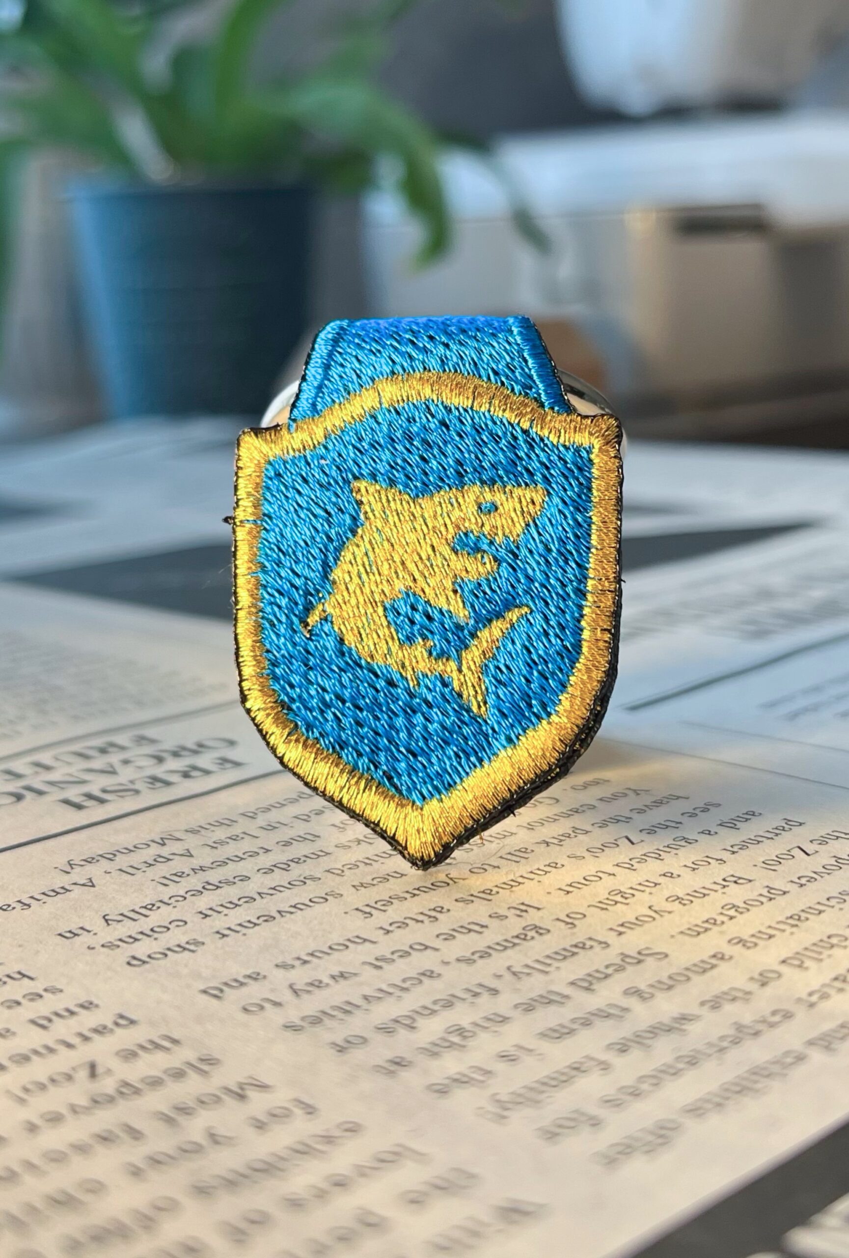 サメの刺繍リング - 画像 (4)