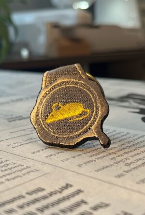 鼠の刺繍リング