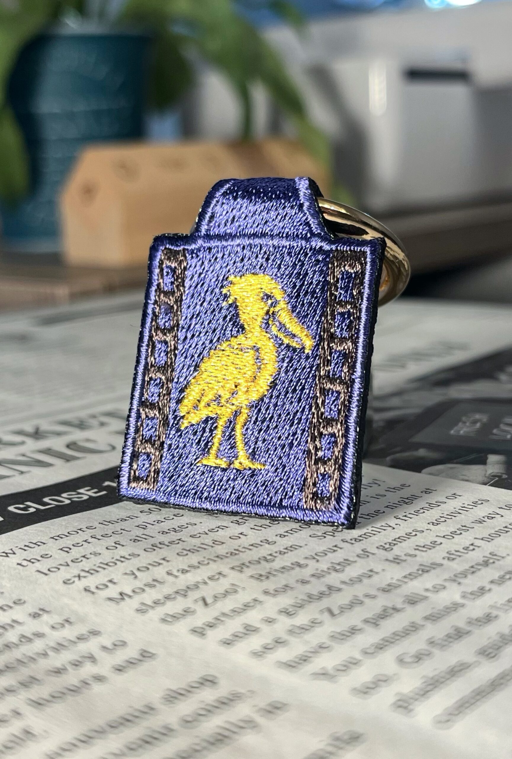 ハシビロコウの刺繍リング - 画像 (3)