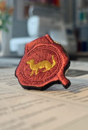 フェレットの刺繍リング