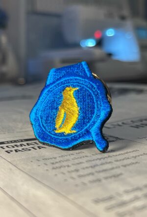 ペンギンの刺繍リング