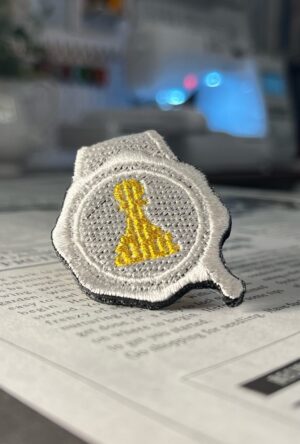 ポーンの刺繍リング