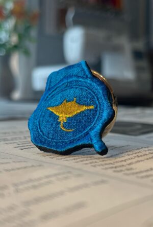マンタの刺繍リング