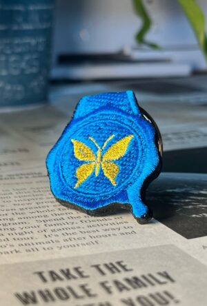 幸運を呼ぶ蝶の刺繍リング