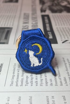 月を望む猫の封蝋リング