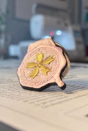 桜の刺繍リング