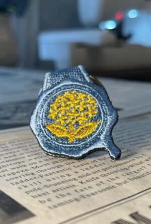 紫陽花の刺繍リング