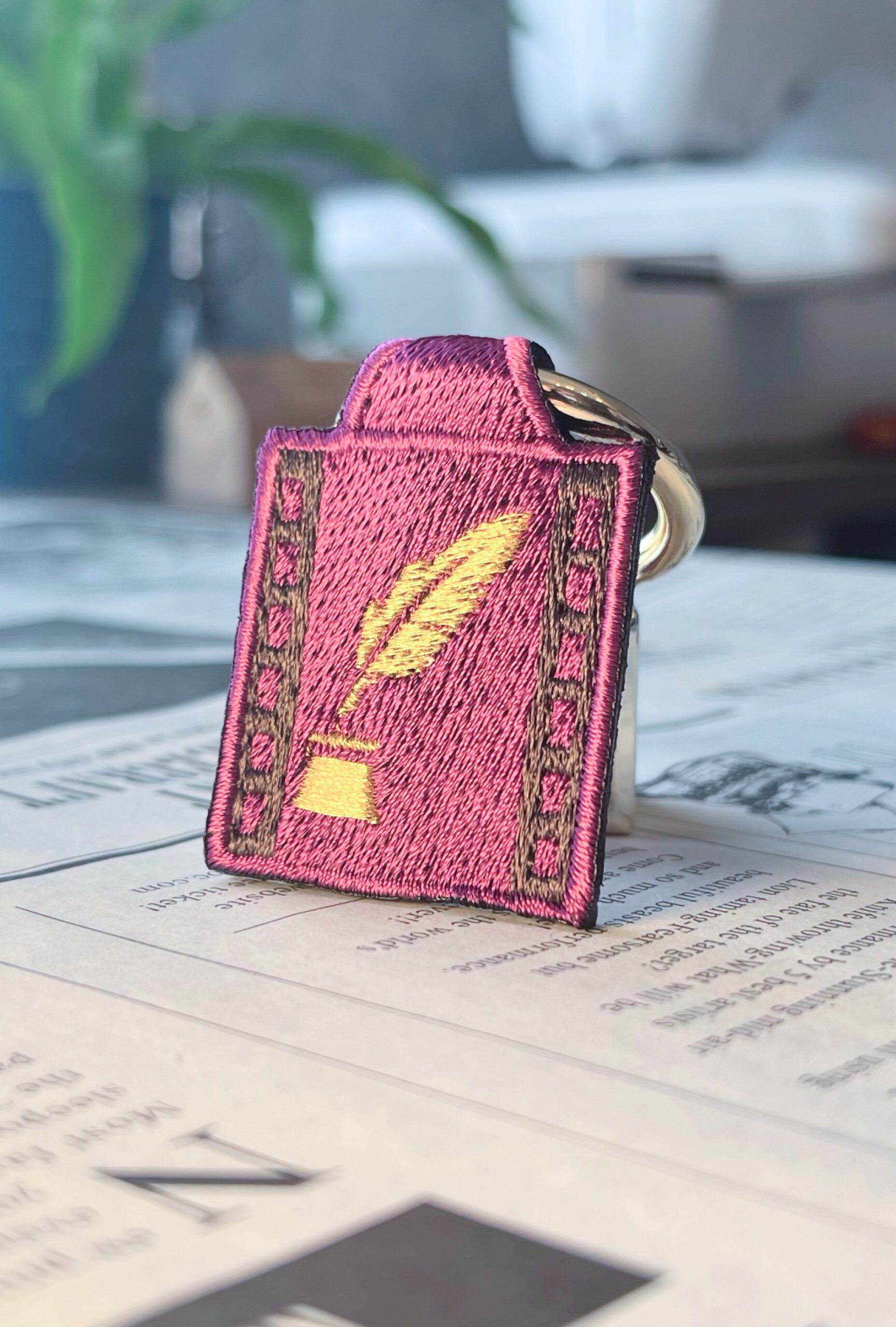 羽ペンの刺繍リング - 画像 (3)