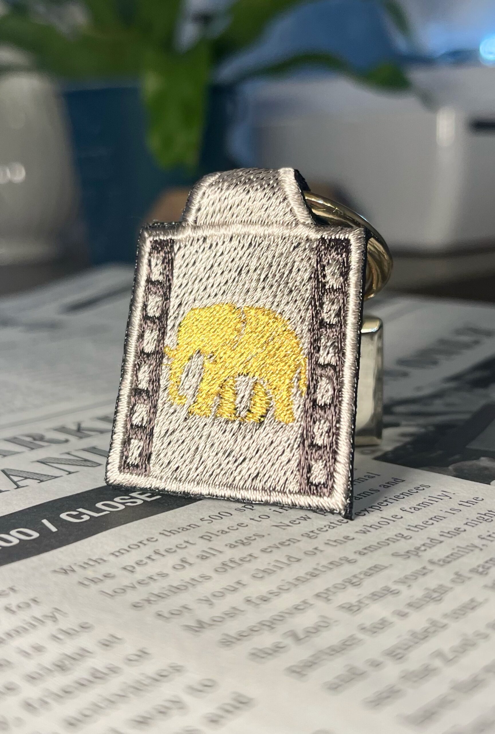 象の刺繍リング - 画像 (3)