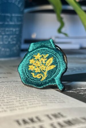 金木犀の刺繍リング