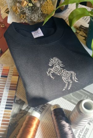 ローズホースの半袖スウェット