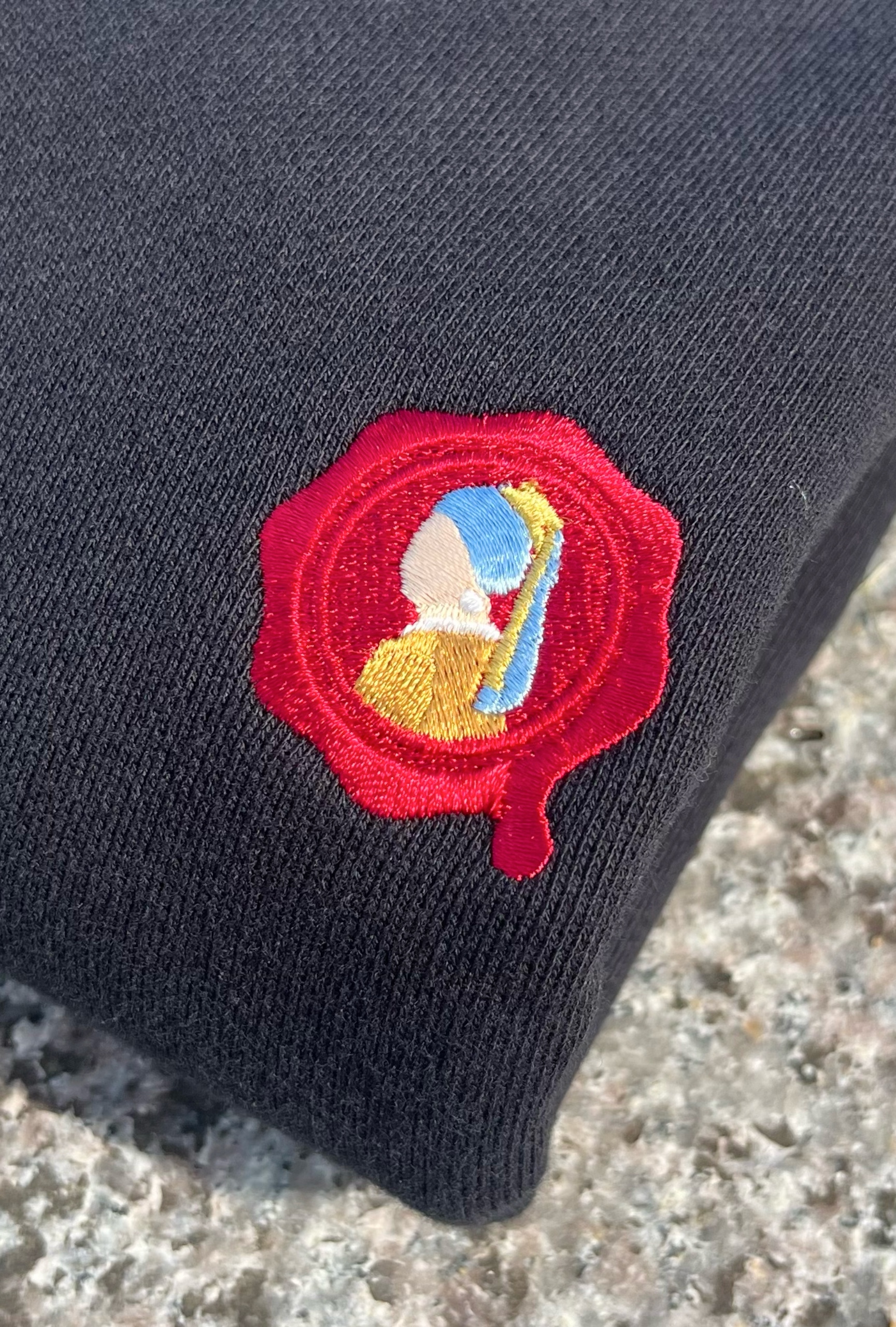 真珠の耳飾りの少女の刺繍封蝋スウェット - 画像 (8)