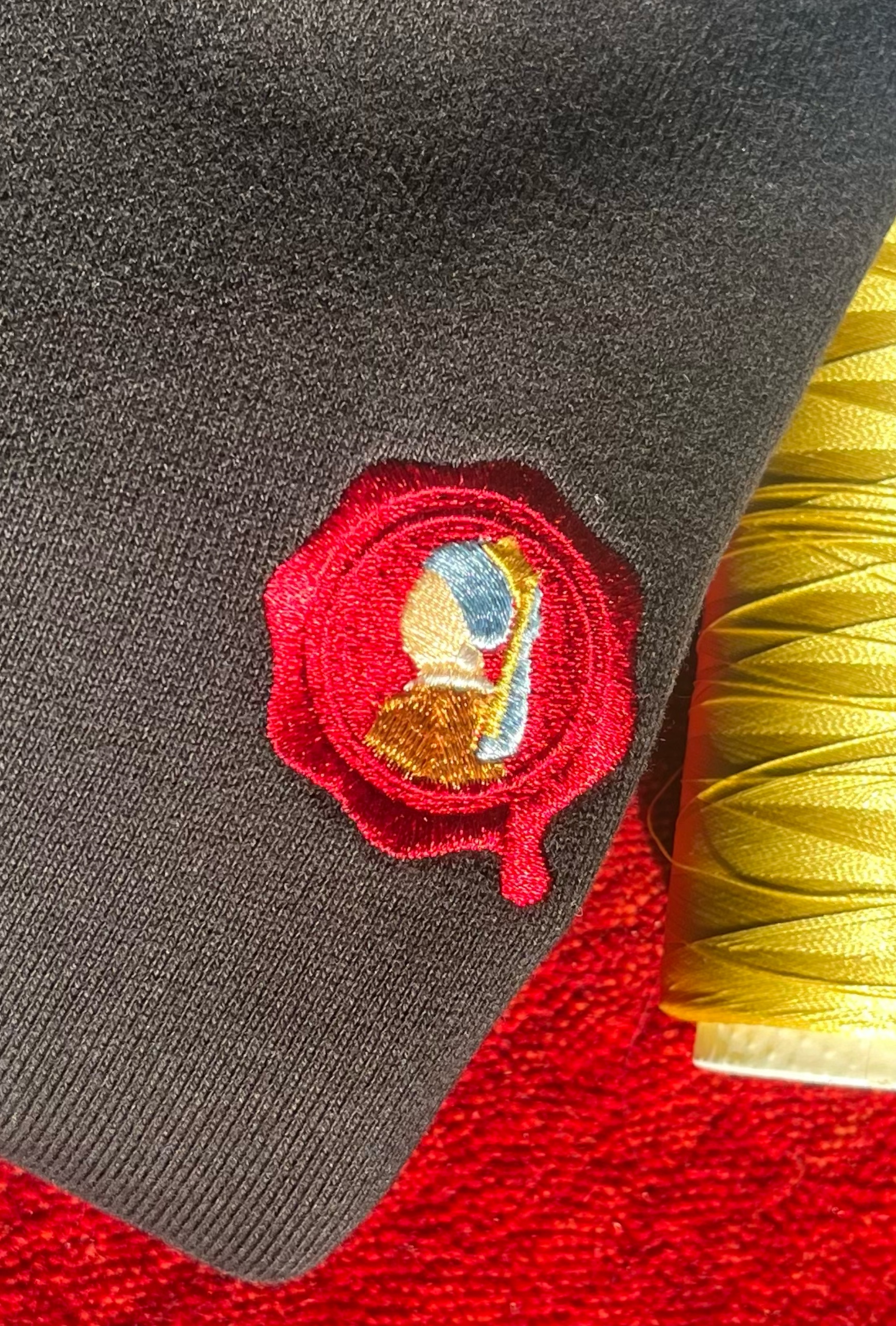 真珠の耳飾りの少女の刺繍封蝋スウェット
